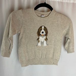 Janie and Jack sweater 100% cotton with hound dog 2T